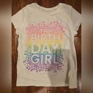 The Children's Place White Tee with Rainbow Starburst